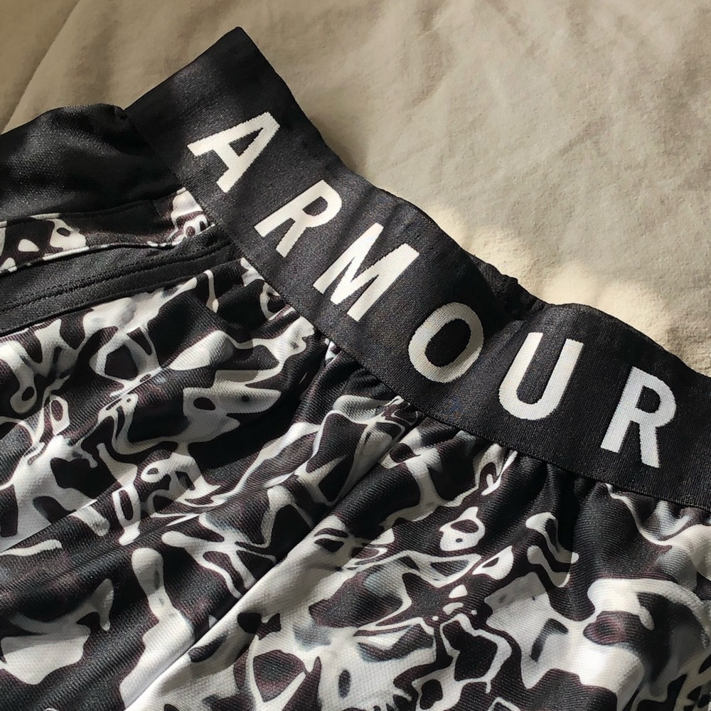 Extra-Small, Black and White Athletic Shorts from Under Armour